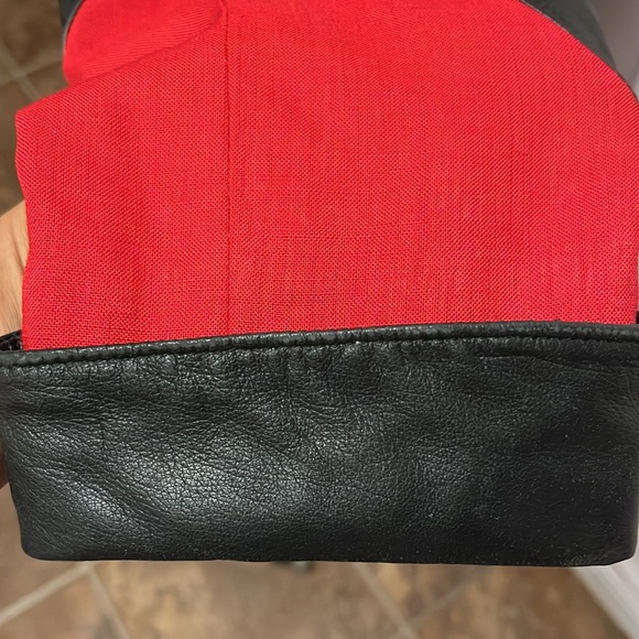 Vintage Linen & Leather blazer - Picture 8 of 10